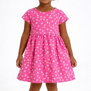 Wonder Nation Pink Polka Dot Dress Size‎ 3T